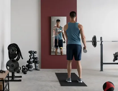 Montar home gym económico con espejo digital